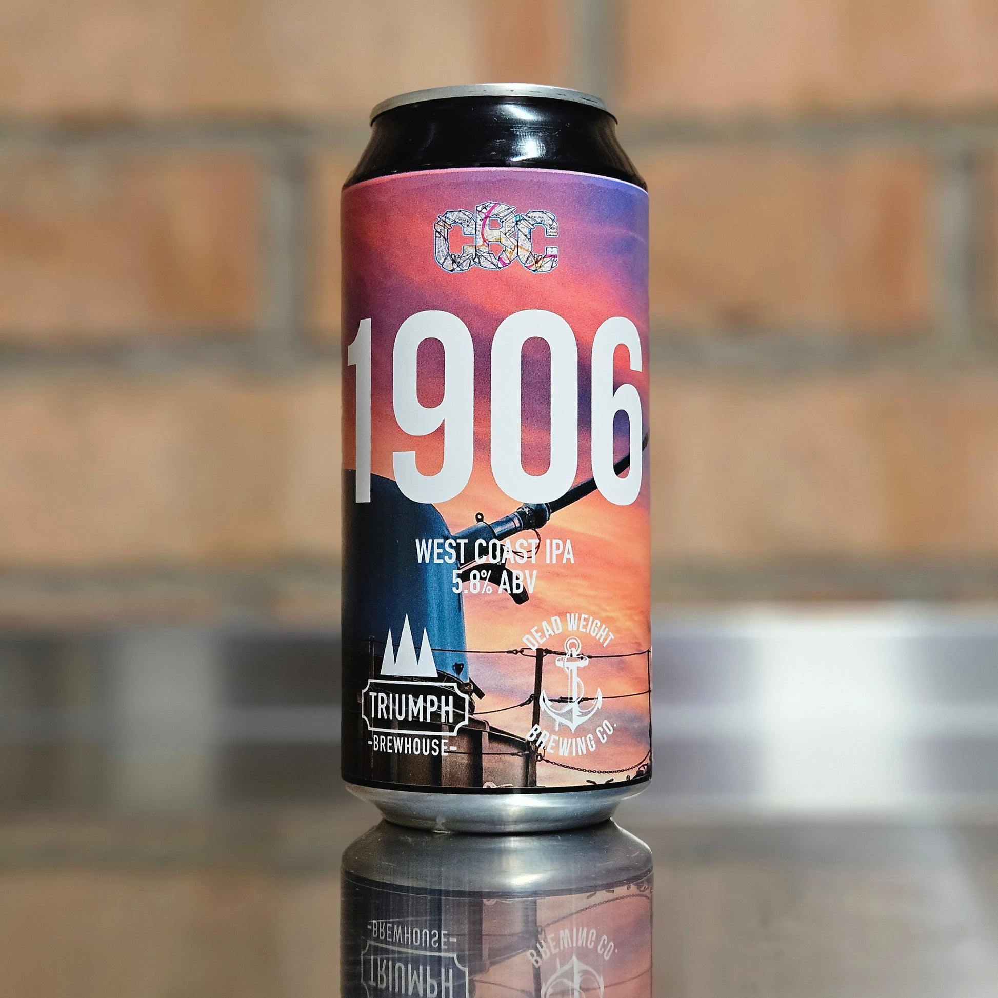 Single can of 1906 West Coast IPA  Craft Beer from Dead Weight Brewing Company